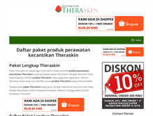 Tablet Screenshot of distributortheraskin.com
